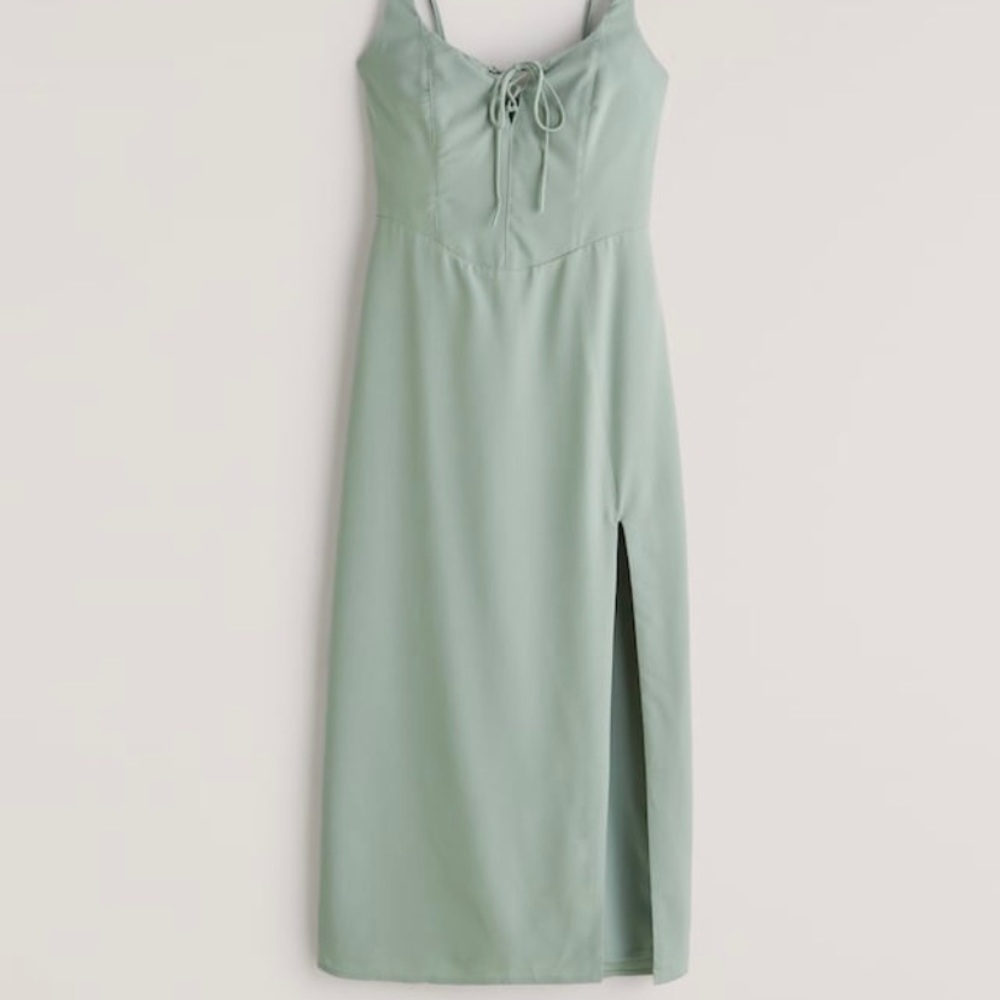 Abercrombie Corset Lace Up Midi Dress, size M